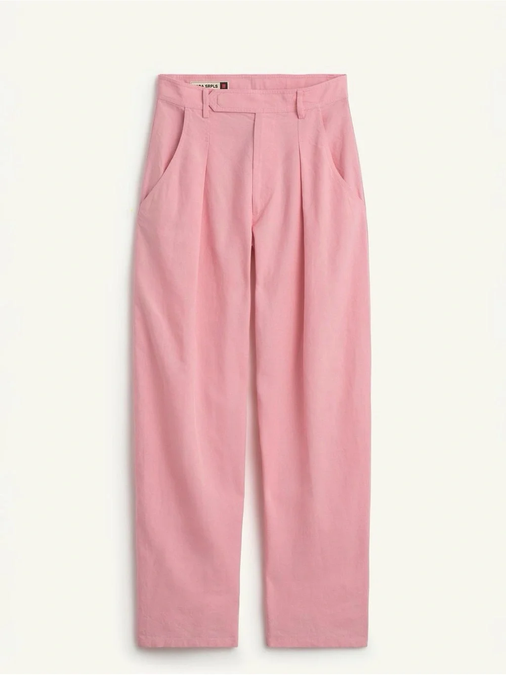 ZARA SRPLS FLD PNT 16 - Pink Linen Lyocell Flowing Cargo Utility Pants XS
